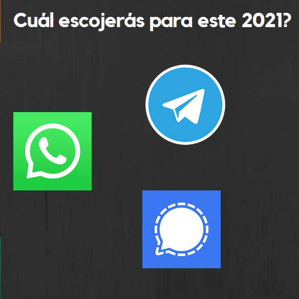 Diferencias entre las tres grandes apps de mensajería WhatsApp VS Telegram VS Signal.